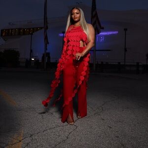 AKIRA Red Statement Crop Top